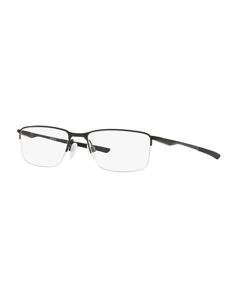 OX3218 Socket 5.5 Men's Rectangle Eyeglasses Shiny Blac $47.04 Mens