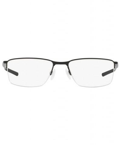 OX3218 Socket 5.5 Men's Rectangle Eyeglasses Shiny Blac $47.04 Mens