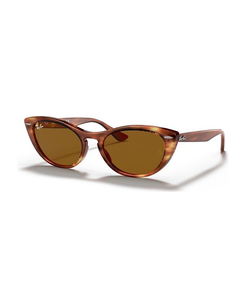 Sunglasses RB4314N NINA STRIPPED BROWN / BROWN $48.72 Unisex