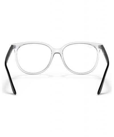 RB4378V Optics Women's Square Low Bridge Fit Eyeglasses Transparent Gray $27.72 Womens