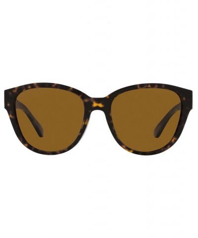 Women's Polarized Sunglasses TY7163U 54 DARK TORTOISE/SOLID DARK BROWN POLAR $29.68 Womens