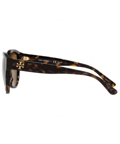 Women's Polarized Sunglasses TY7163U 54 DARK TORTOISE/SOLID DARK BROWN POLAR $29.68 Womens