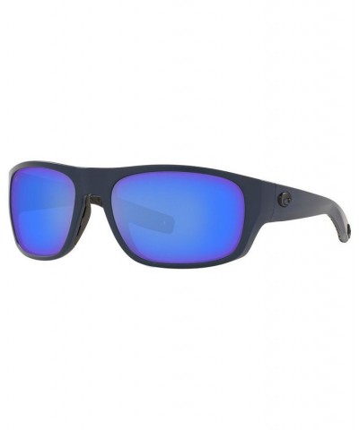 Men's Tico Polarized Sunglasses MATTE MIDNIGHT BLUE/BLUE MIRROR $51.12 Mens