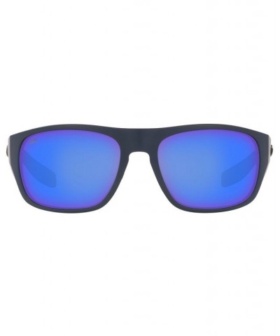 Men's Tico Polarized Sunglasses MATTE MIDNIGHT BLUE/BLUE MIRROR $51.12 Mens