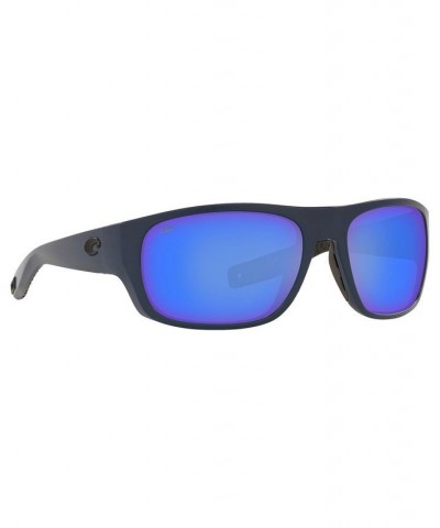 Men's Tico Polarized Sunglasses MATTE MIDNIGHT BLUE/BLUE MIRROR $51.12 Mens