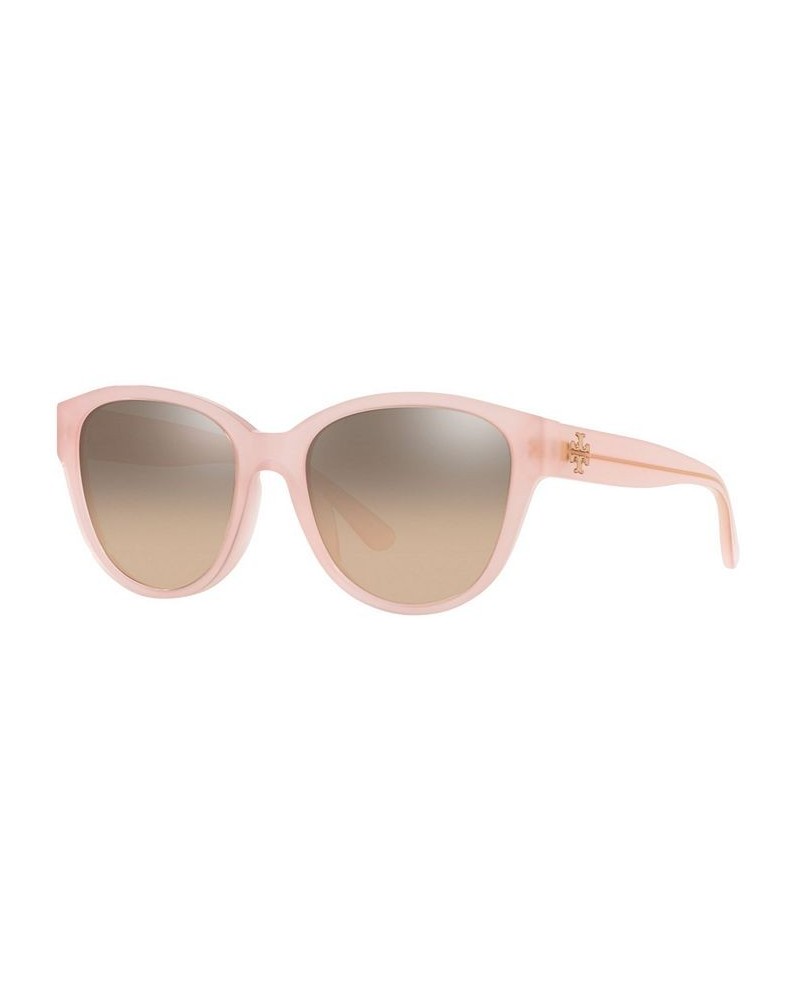 Women's Sunglasses TY7163U 54 BLUSH/BROWN SILVER MIRROR GRADIENT $25.80 Womens