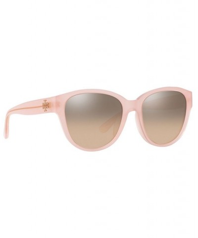 Women's Sunglasses TY7163U 54 BLUSH/BROWN SILVER MIRROR GRADIENT $25.80 Womens