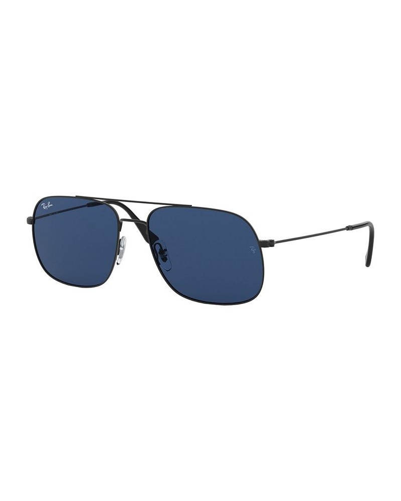 ANDREA Sunglasses RB3595 59 RUBBER BLACK/DARK BLUE $13.74 Unisex