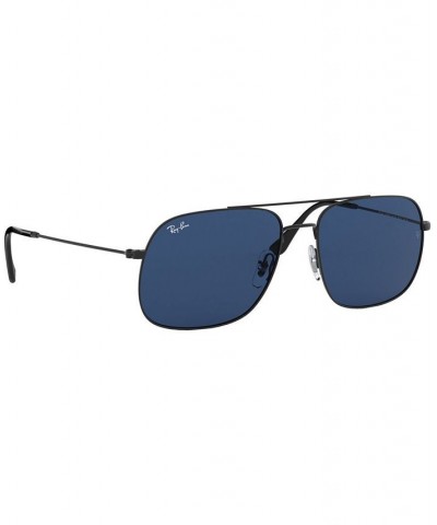 ANDREA Sunglasses RB3595 59 RUBBER BLACK/DARK BLUE $13.74 Unisex