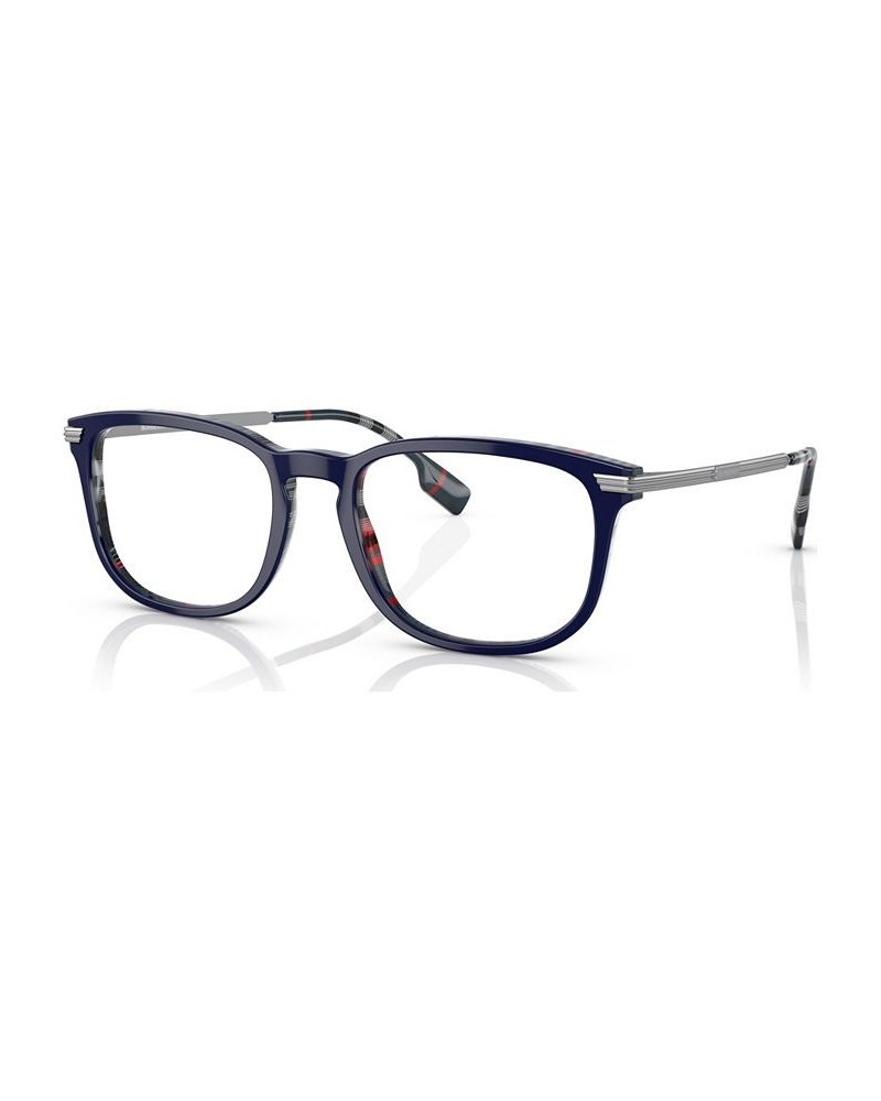 Men's Rectangle Eyeglasses BE236956-O Top Blue On Navy Check $49.81 Mens