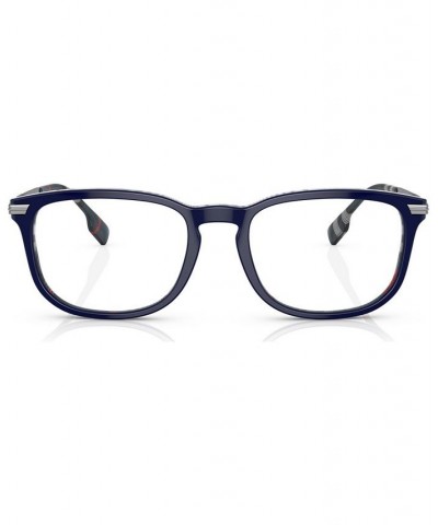 Men's Rectangle Eyeglasses BE236956-O Top Blue On Navy Check $49.81 Mens