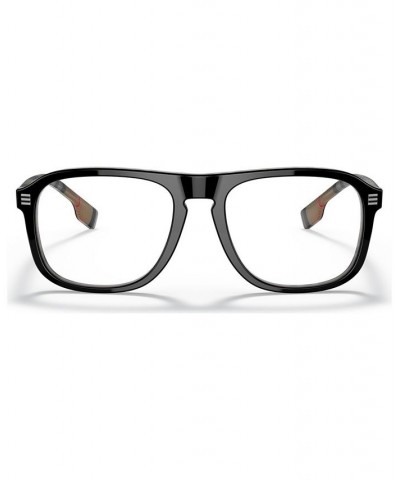 Men's Rectangle Eyeglasses BE235054-O Top Black on Vintage-Like Check $70.32 Mens