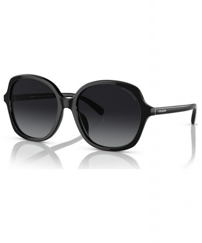 Women's Polarized Sunglasses HC8360U57-YP 57 Black $28.42 Womens