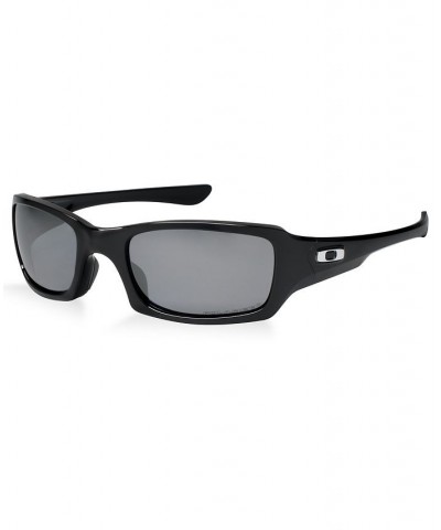 Polarized Sunglasses OO9238 FIVES SQUAREDP BLACK SHINY/BLACK MIR POL $45.63 Unisex