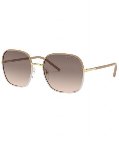 Sunglasses 0PR 67XS BEIGE/WHITE/LT BROWN GRAD LT GREY $77.33 Unisex