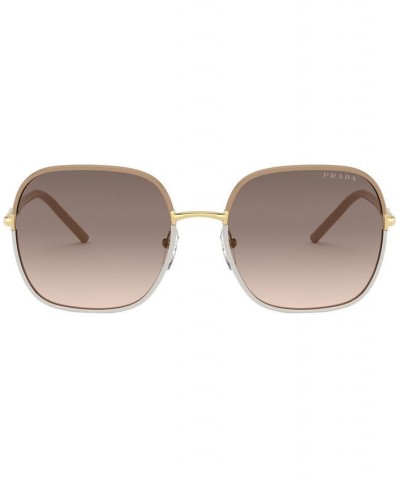 Sunglasses 0PR 67XS BEIGE/WHITE/LT BROWN GRAD LT GREY $77.33 Unisex