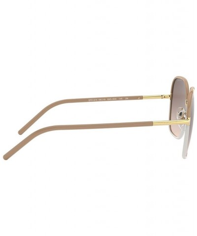 Sunglasses 0PR 67XS BEIGE/WHITE/LT BROWN GRAD LT GREY $77.33 Unisex