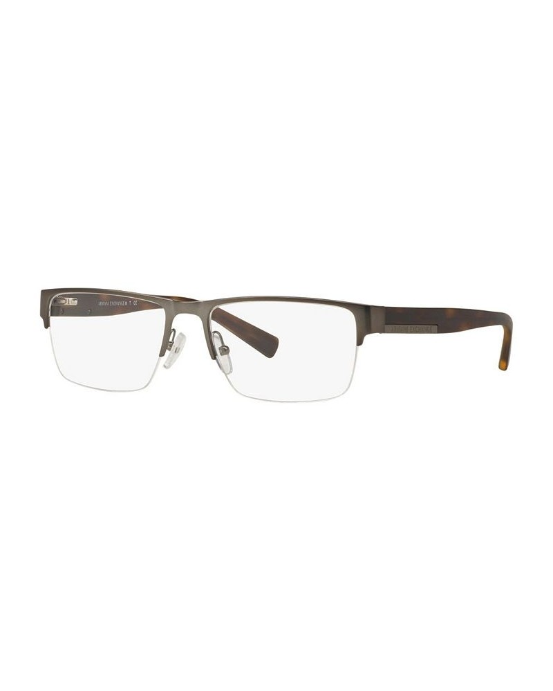 Armani Exchange AX1018 Men's Rectangle Eyeglasses Matte Gunm $27.40 Mens