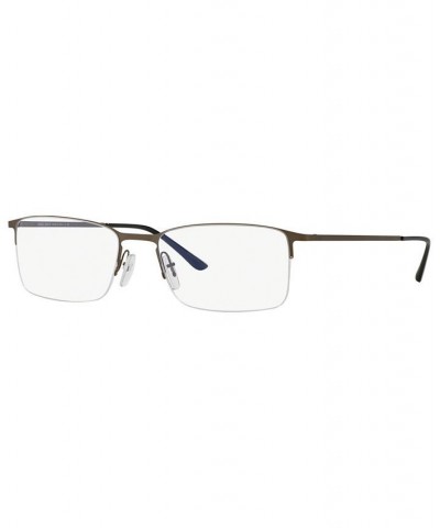 AR5010 Men's Rectangle Eyeglasses Matte Blk $60.99 Mens