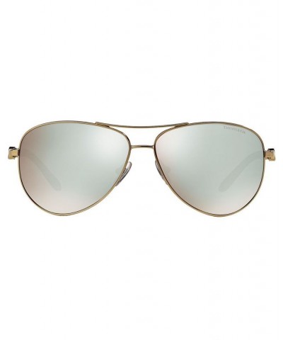Sunglasses TF3049B 58 PALE GOLD/DARK BROWN MIRROR WHITE $82.40 Unisex