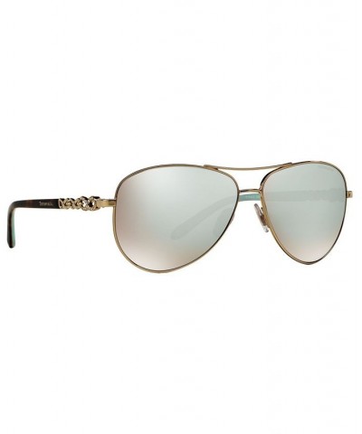 Sunglasses TF3049B 58 PALE GOLD/DARK BROWN MIRROR WHITE $82.40 Unisex