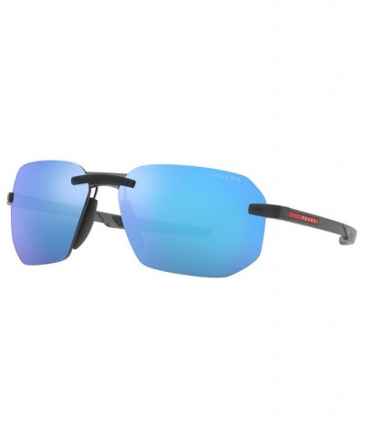 Men's Sunglasses 62 Gray Rubber Transparent $95.48 Mens