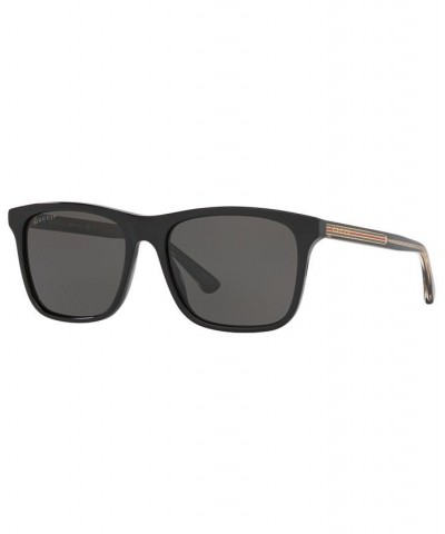 Men's Polarized Sunglasses GG0381SN 57 Black $139.20 Mens