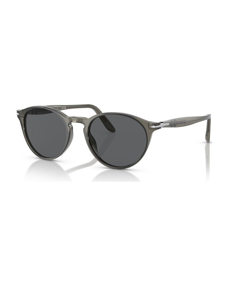 Men's Sunglasses 0PO3092SM1103B150W Dark Transparent Gray $83.70 Mens