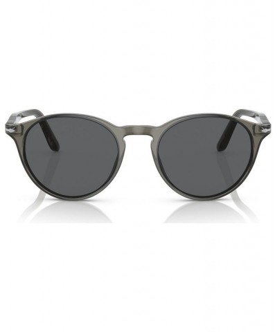 Men's Sunglasses 0PO3092SM1103B150W Dark Transparent Gray $83.70 Mens