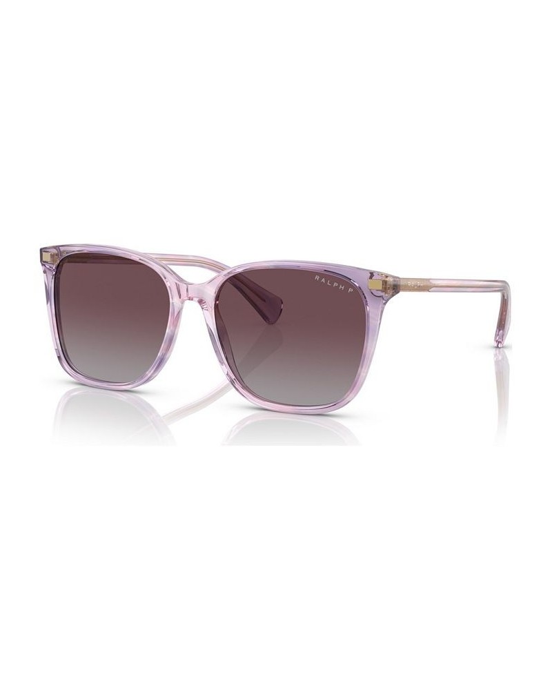 Women's Polarized Sunglasses RA529356-P Striped Purple $12.72 Womens