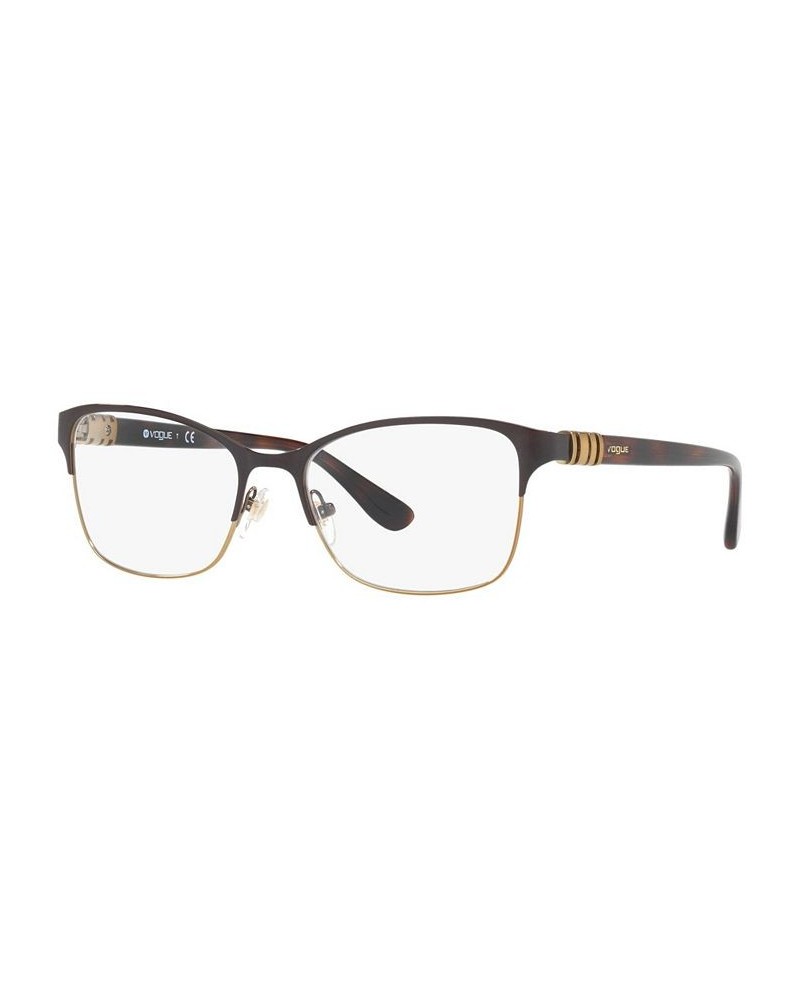 VO4050 Women's Rectangle Eyeglasses Brown Gold $15.10 Womens