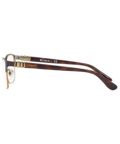 VO4050 Women's Rectangle Eyeglasses Brown Gold $15.10 Womens