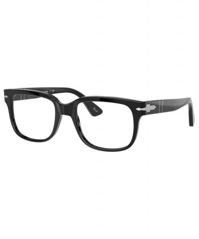 PO3252V Men's Rectangle Eyeglasses Black $87.00 Mens