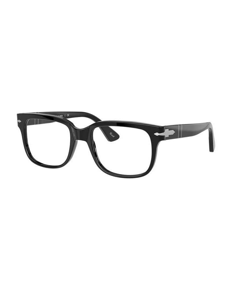 PO3252V Men's Rectangle Eyeglasses Black $87.00 Mens