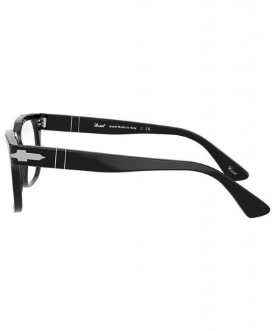 PO3252V Men's Rectangle Eyeglasses Black $87.00 Mens