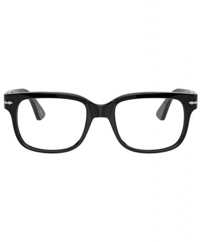 PO3252V Men's Rectangle Eyeglasses Black $87.00 Mens