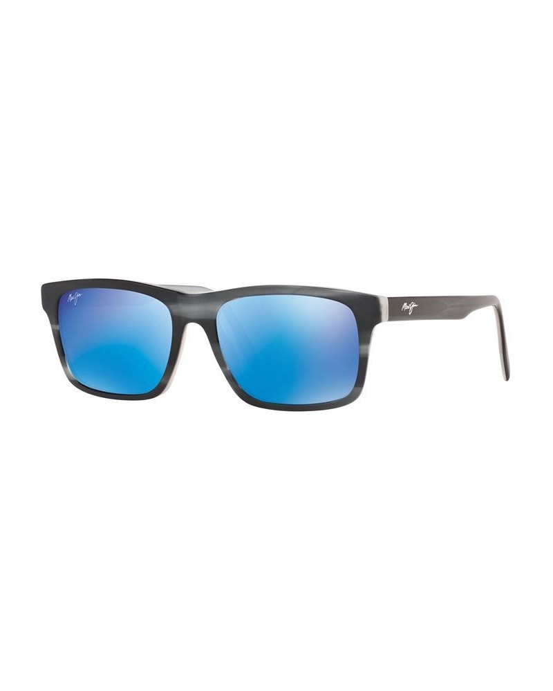 Men's Waipio Valley Polarized Sunglasses MJ000609 BLUE GREY/BLUE MIR POL $106.14 Mens