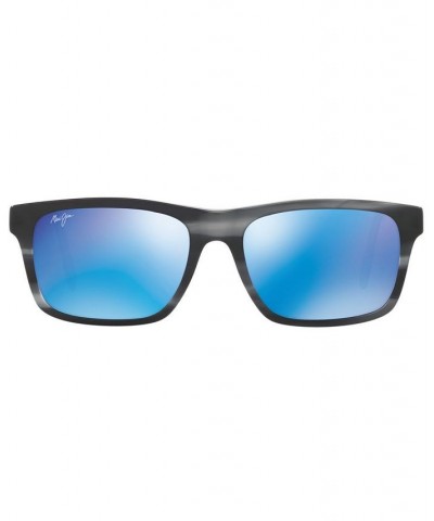 Men's Waipio Valley Polarized Sunglasses MJ000609 BLUE GREY/BLUE MIR POL $106.14 Mens