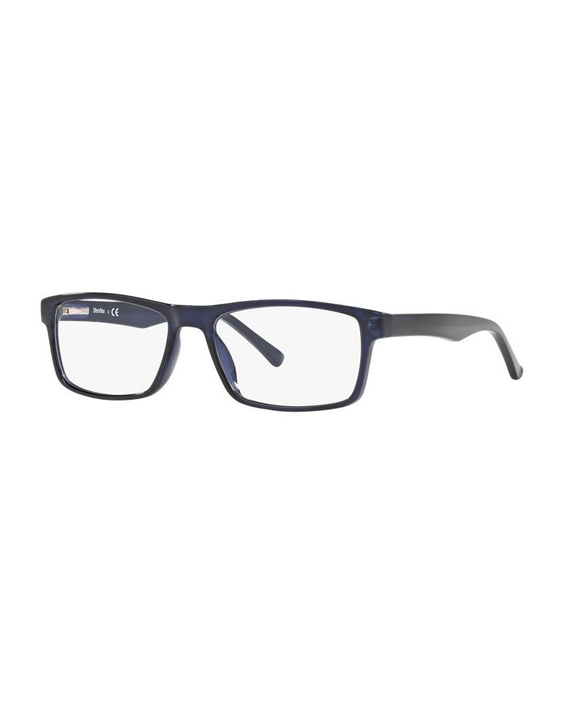 SF1149 Men's Rectangle Eyeglasses Dark Blue $9.94 Mens