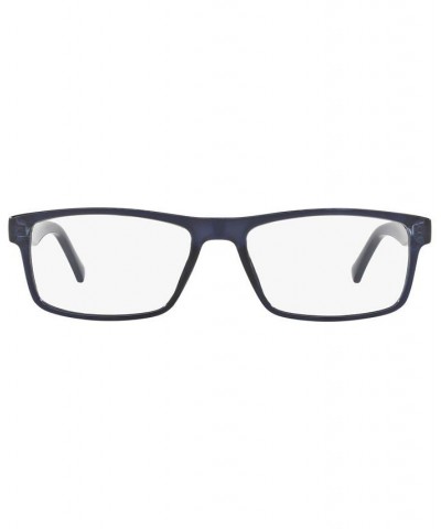 SF1149 Men's Rectangle Eyeglasses Dark Blue $9.94 Mens