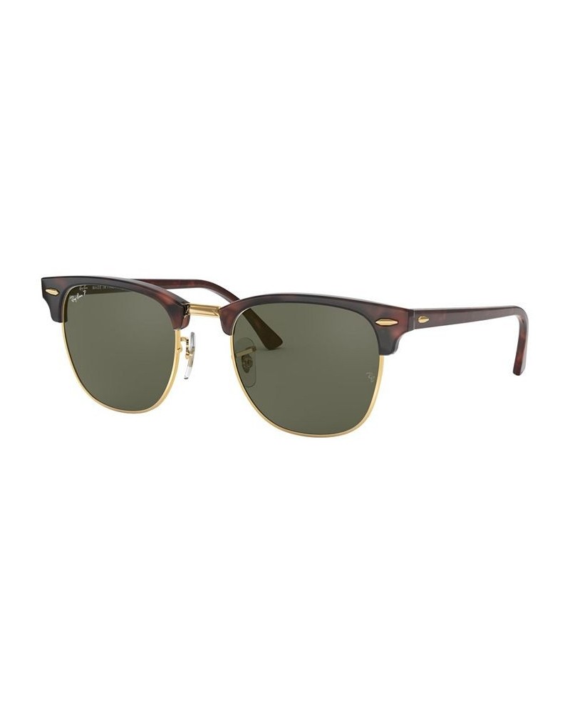 Unisex Polarized Low Bridge Fit Sunglasses RB3016F CLUBMASTER CLASSIC 55 Tortoise $51.12 Unisex