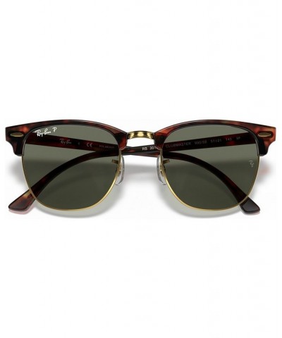 Unisex Polarized Low Bridge Fit Sunglasses RB3016F CLUBMASTER CLASSIC 55 Tortoise $51.12 Unisex