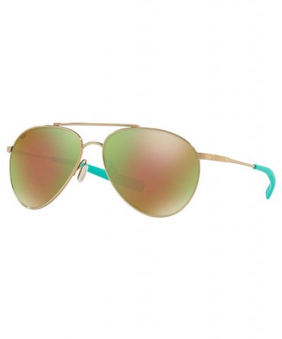 Unisex Polarized Sunglasses 6S000246 GOLD/GREEN MIR POL $35.84 Unisex