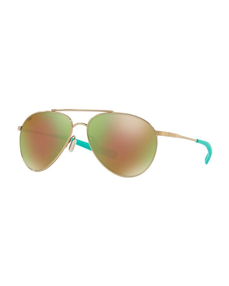 Unisex Polarized Sunglasses 6S000246 GOLD/GREEN MIR POL $35.84 Unisex