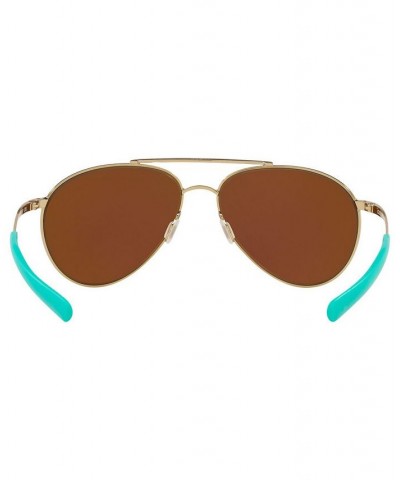 Unisex Polarized Sunglasses 6S000246 GOLD/GREEN MIR POL $35.84 Unisex