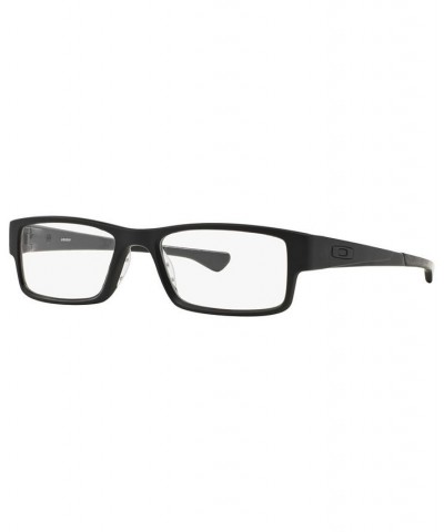 OX8046 Airdrop Men's Rectangle Eyeglasses Black $37.24 Mens