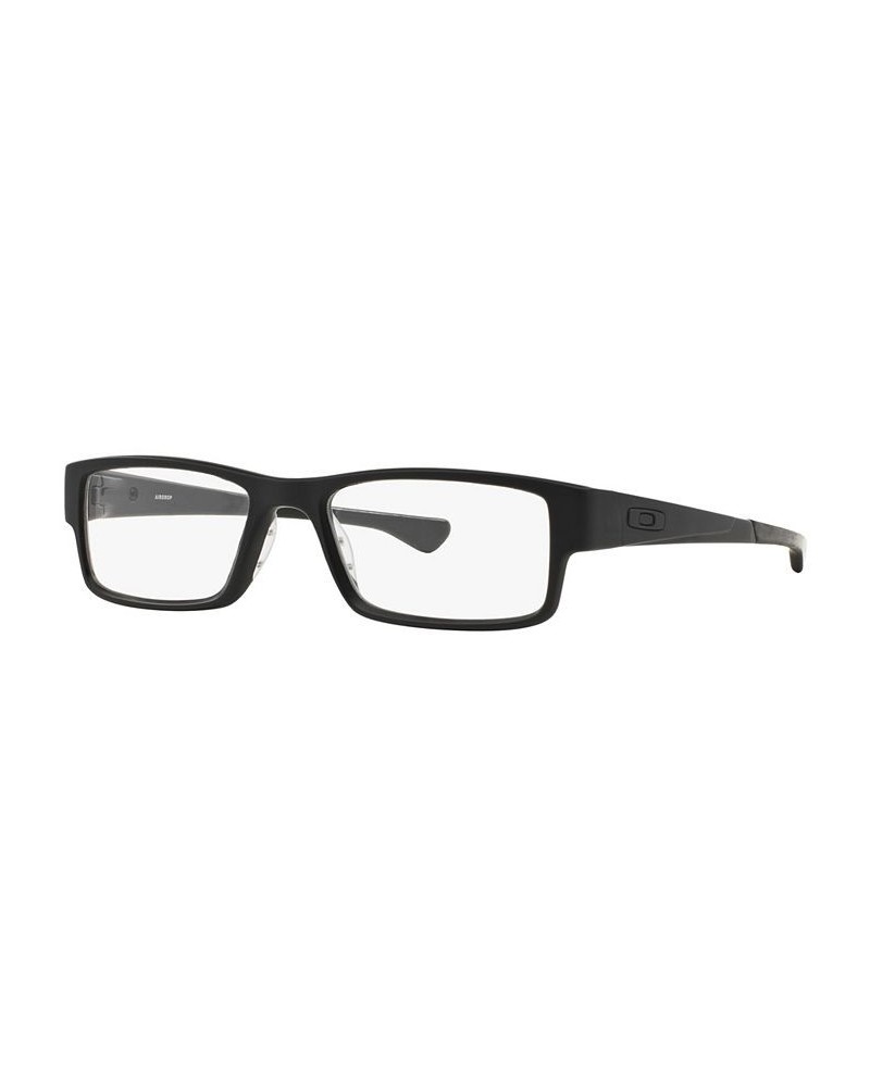 OX8046 Airdrop Men's Rectangle Eyeglasses Black $37.24 Mens