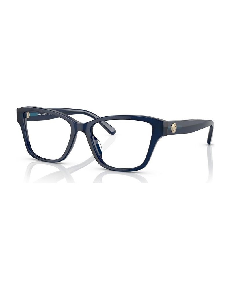 Women's Rectangle Eyeglasses TY2131U51-O Transparent Navy $43.05 Womens