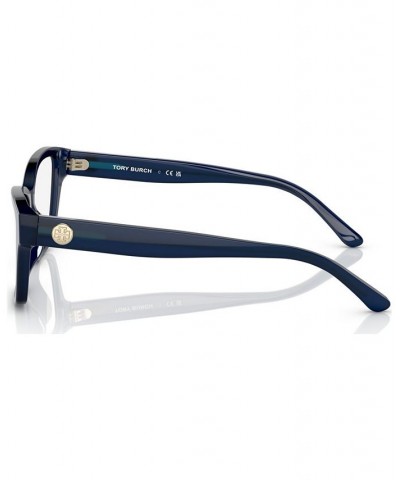 Women's Rectangle Eyeglasses TY2131U51-O Transparent Navy $43.05 Womens