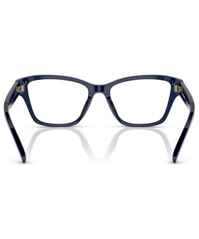 Women's Rectangle Eyeglasses TY2131U51-O Transparent Navy $43.05 Womens